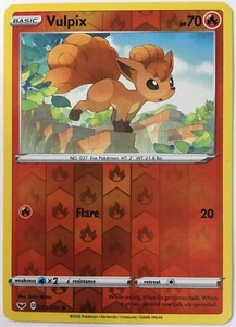 POKEMON VULPIX 022/202 ESPADA Y ESCUDO COMÚN REVERSO HOLO CASI COMO NUEVO - Imagen 1 de 2