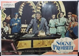 The SECRET LIFE of WALTER MITTY ~ 1947 Italian Fotobusta poster ~ DANNY KAYE - Picture 1 of 4