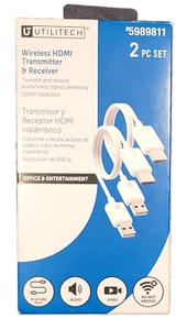Utilitech Wireless HDMI Transmitter & Receiver, 2-teiliges Set. #5989811 - NEU - Bild 1 von 3