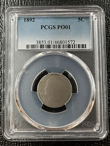1892 Liberty Head Nickel 5c V Lowball PCGS PO1 POOR 1 #60617 - Picture 1 of 2