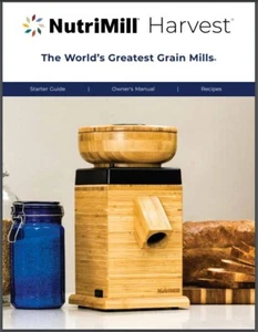 NutriMill Harvest Manual: 44 pages Users Guide, Full Color, Coil Bound - Imagen 1 de 2
