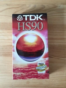 New/Sealed - VHS Tape - TDK HS90 (90 minutes) High Quality Standard - Bild 1 von 2