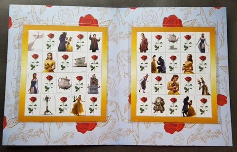 *FREE SHIP Australia Beauty And The Beast 2017 Movie Disney Rose (folder set MNH Cover
