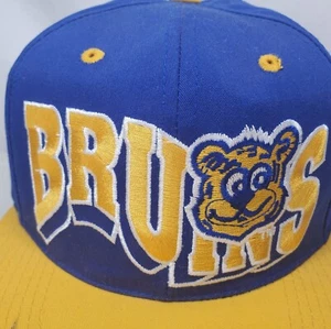 Vintage UCLA Bruins Hut Bär Maskottchen Logo blau gold Snapback Hat bestickt Cali - Bild 1 von 12