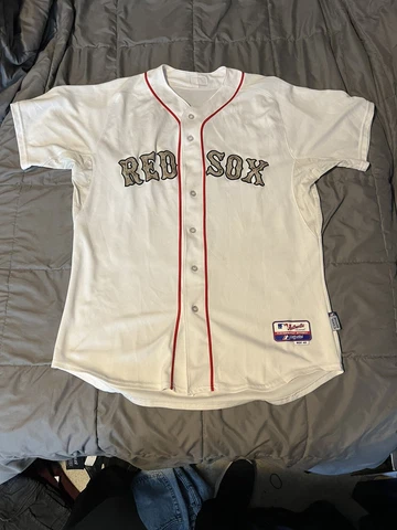 Authentic Dustin Pedroia Boston Red Sox Size 48 Memorial Day Jersey Cover