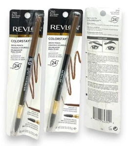 Revlon Colorstay Brow Pencil (0.012oz/0.35g/210 Soft Brow) Lot Of 3, As Seen - Picture 1 of 1