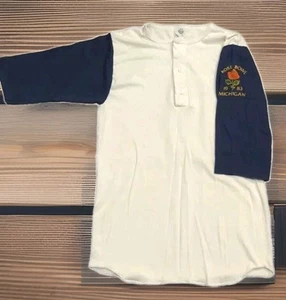 VTG Artex Michigan Wolverines Shirt Medium White 1983 Rose Bowl U Of M Clean - Picture 1 of 7