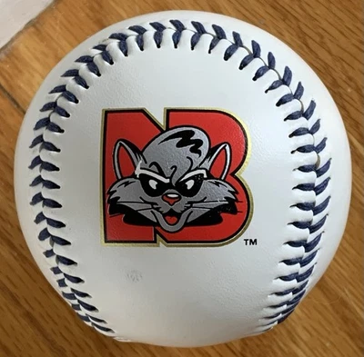 New Britain Rock Cats Baseball Fotoball Souvenir Blue Laces MiLB Defunct New - Image 1 of 4