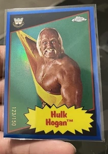 Hulk Hogan 2025 Topps Chrome WWE 85 Legend Blue Refractor/150 - Imagen 1 de 2