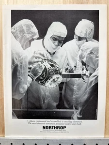 Anuncio impreso vintage Northrop Aerospace Technology 1986 - Imagen 1 de 4