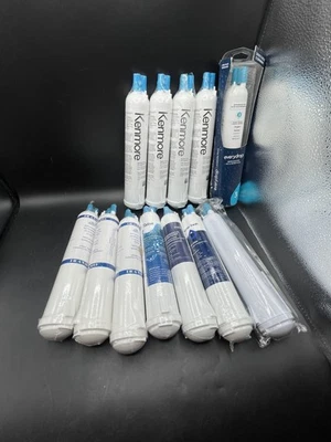 Lot 12 Water Filters for Kenmore 4609083 – 4 OEM + 8 Aftermarket – New - Image 1 of 4