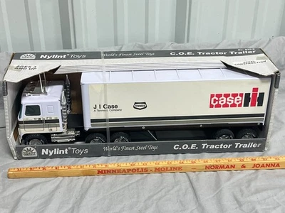 NYLINT JI CASE IH Tenneco Semi Truck Van Trailer Pressed Steel NIB RARE! - Image 1 of 4