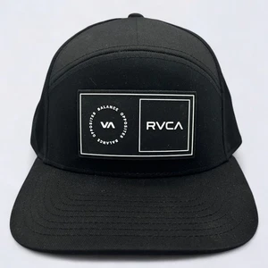 NEW RVCA Franco Hat Cap Strap Back Black Adjustable One Size Skate Skater - Picture 1 of 9