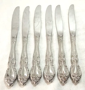 6 Pc Oneida Stainless Steel Community Flatware PLANTATION Dinner Knives Knife - Picture 1 of 4