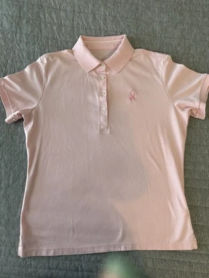 Lady Hagen Women’s Hydro-Dri Pink Golf Polo Shirt Medium - Image 1 of 4