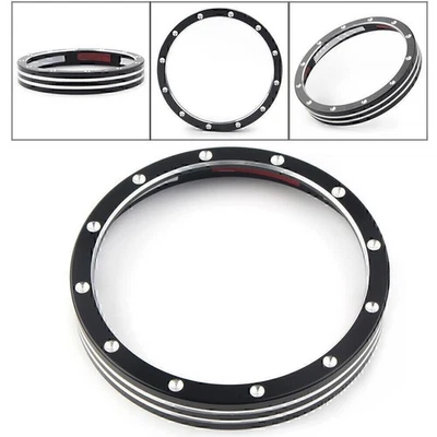 Anillo de ajuste de acento bisel calibre velocímetro apto para Harley 883 1200 Dyna Street Bob Foto 1 de 4