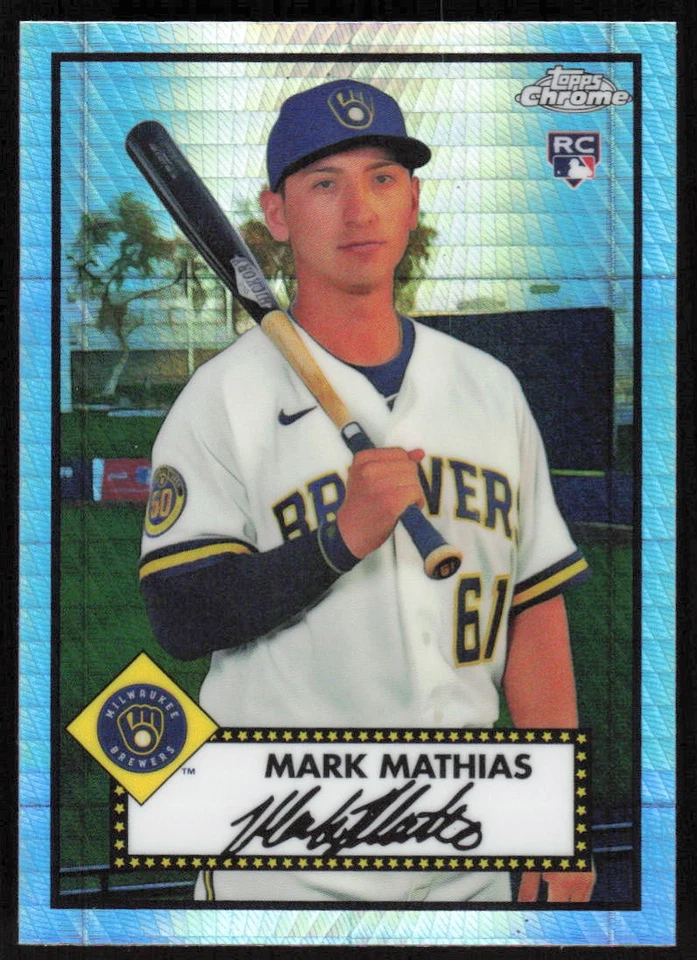 2021  Topps Chrome Platinum Anny PRISM #137 Mark Mathias RC - FREE SHIPPING - Image 1 of 2