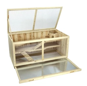 Hamsterkäfig XXXL Kleintierstall Nagerkäfig naturbelassen Extra Groß 113x60x54cm - Bild 1 von 7