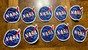 "Lote de 10 parches bordados vintage del transbordador espacial con logotipo de la NASA del programa espacial" - Imagen 1 de 1