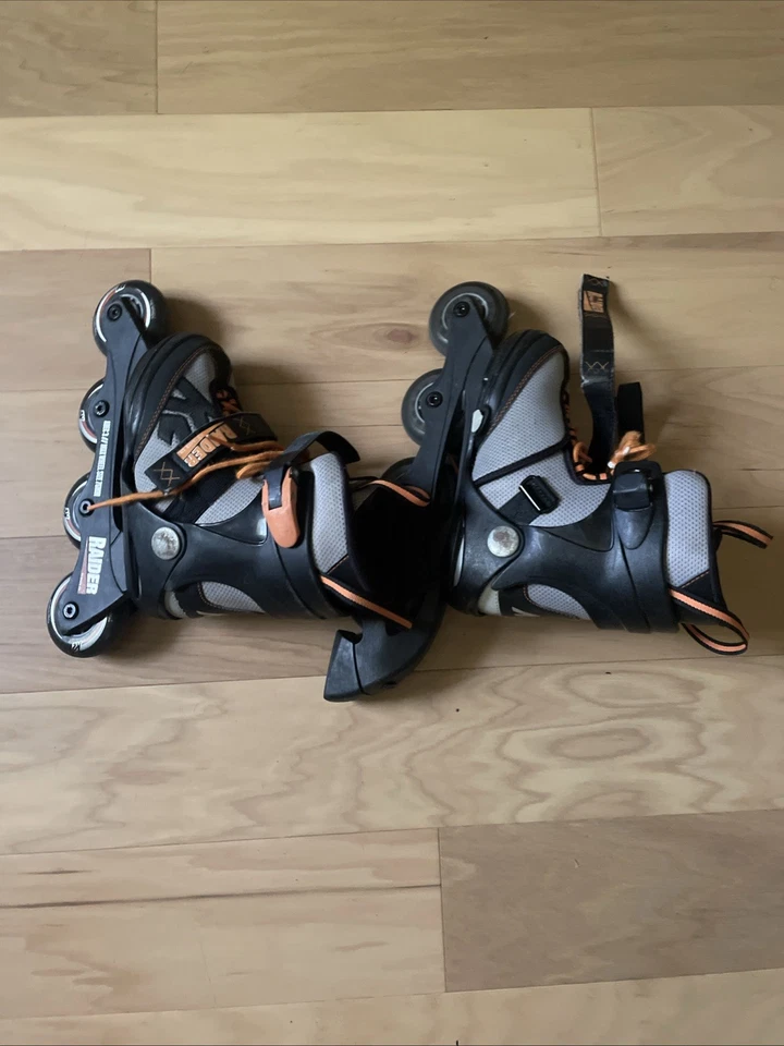 Patines en línea K2 Raider juveniles/talla 1-5 expandibles/negro/gris/naranja Foto 1 de 3