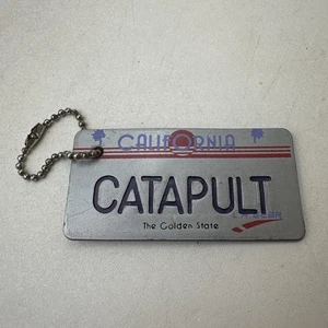 California Keychain L.A. Gear License Plate The Golden State Catapult Plastic - Picture 1 of 3