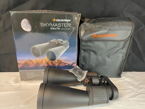 Celestron SkyMaster Black 25x70 Multi-Coated Optics Zoom Lens Compact Binoculars - Picture 1 of 11