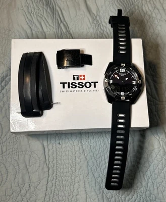 Reloj para hombre Tissot T-Touch Expert esfera negra solar T0914204705701 *LEER* Foto 1 de 4