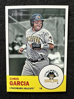 CHRIS GARCIA #102 2012 Topps Heritage Minor League Edition Rookie/Prospect QTY - Image 1 of 2