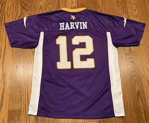Percy Harvin #12 Minnesota Vikings NFL Team Apparel Jersey Kids Youth XL (18-20)