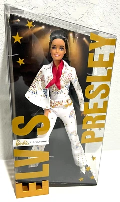 Barbie Signature Elvis Presley Brunette Collector Barbie Doll NEW - Image 1 of 4