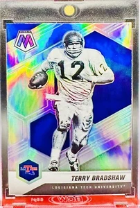 Terry Bradshaw Silver Prizm 2022 Mosaic Draft Picks Louisiana Tech Pitt Steelers - Bild 1 von 2