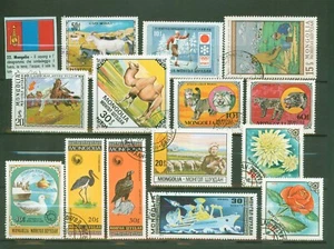 MONGOLIA 14 FRANCOBOLLI VARIE TEMATICHE DIFFERENTI USATI  (413) - Foto 1 di 1