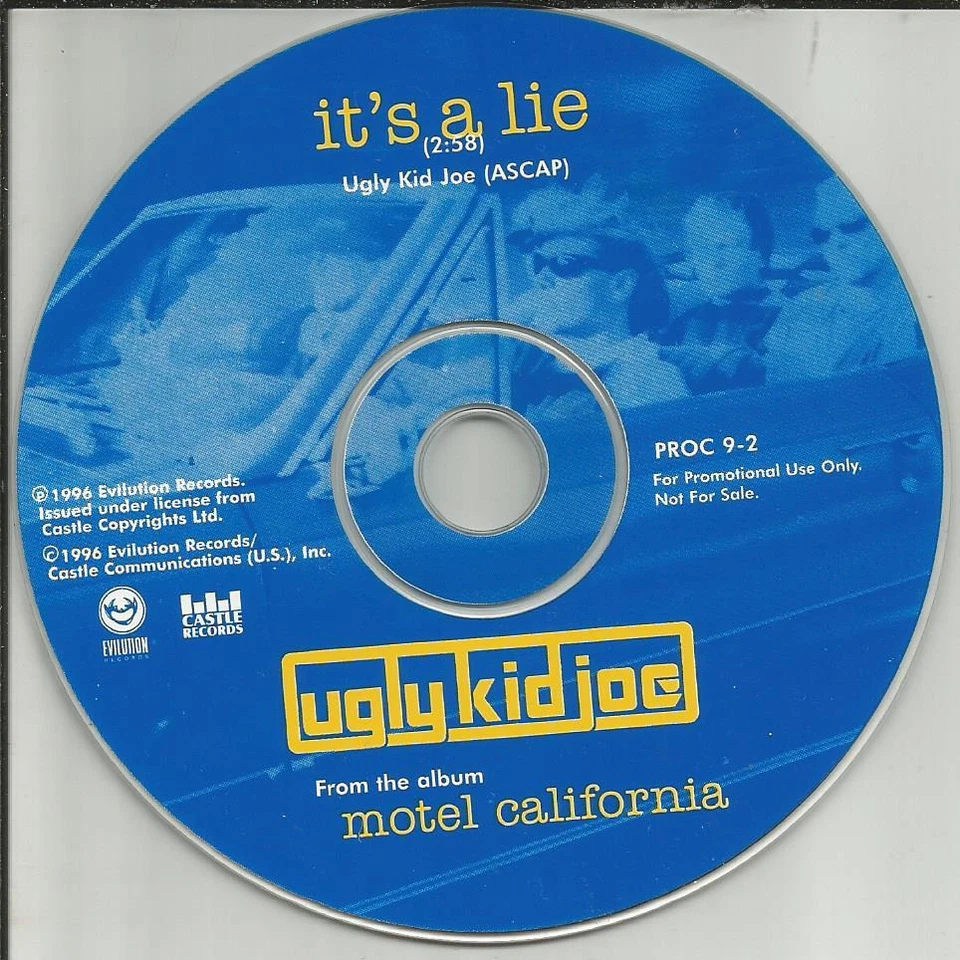 UGLY KID JOE It’s a Lie RARE PICTURE DISC PROMO Radio DJ CD Single 1996 MINT USA Foto 1 de 1
