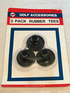 Pack of 3 Golf Accessories 1 1/2" Rubber Golf Tees for Chip or Hitting Mat NEW - Picture 1 of 2