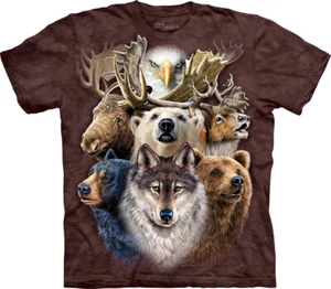 The Mountain Erwachsenen T-Shirt "Northern Wildlife Collage"  - Bild 1 von 14