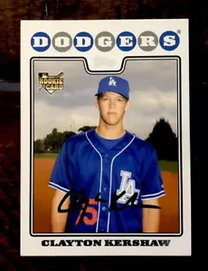 2008 Topps Update #UH240 Clayton Kershaw Los Angeles Dodgers RC Rookie Card - Picture 1 of 2