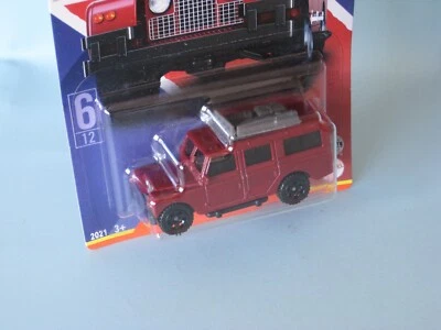 Matchbox 1965 Land Rover Gen II 110 Maroon Defender Toy Model Car 70mm in BP b - Image 1 of 2