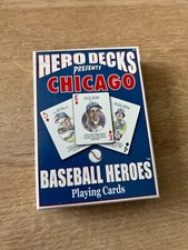 Chicago Cubs MLB Baseball Hero Decks Caricature 52 Playing Cards Parody Opened