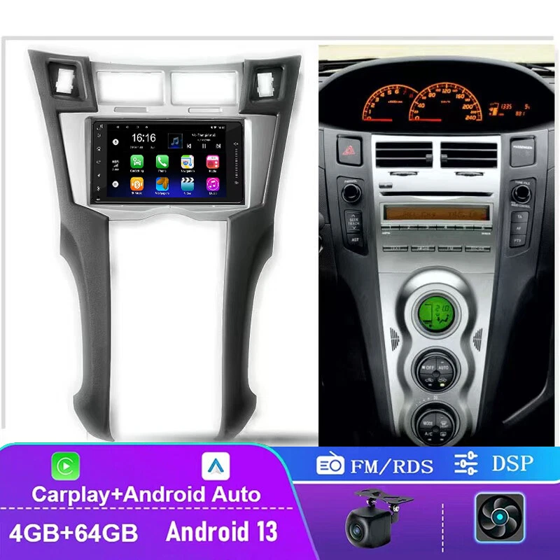 7" para Toyota Yaris Vitz Platz 2005-2010 Car Radio Fit Special Center Console Foto 1 de 4