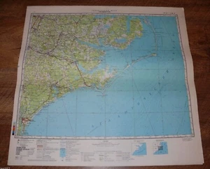 Authentic Soviet USSR Military Topographic Map Wilmington, North Carolina, USA - Picture 1 of 1
