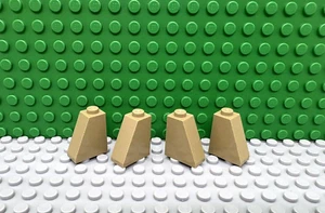 Lego 4 Bronceado Oscuro 2x1x2 pendientes bloque de ladrillo 65 grados castillo pared NUEVO - Imagen 1 de 1