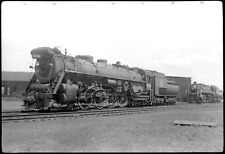 CNR steam loco #6136 Niagara Falls Ont. Aug. 1957 Original 620 size B&W negative