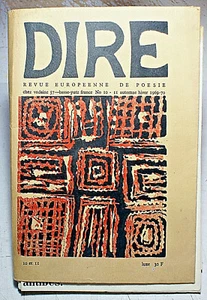 ART BRUT/POESIE/DIRE/N°10/1970/CHAISSAC/DUBUFFET/J.VODAINE/TYPOGRAPHIE/T RARE - Picture 1 of 10