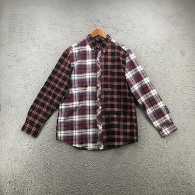 Chaps Button Down Long Sleeve Shirt Mens L Multicolor Cotton Plaid Classic Fit - Image 1 of 4