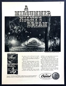 1956 Hollywood Bowl Symphony Orchestra "Gypsy" "Gershwin" álbum lanzamiento anuncio impreso - Imagen 1 de 1
