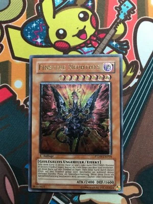 Finstere Nephthys Ultimate 1.Auflage PTDN-DE018 deutsch Yu-Gi-Oh! Karten NM - Bild 1 von 2