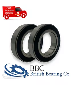 PAIR OF 6802RS (61802-2RS) THIN SECTION QUALITY BEARINGS 15x24x5mm - Picture 1 of 2