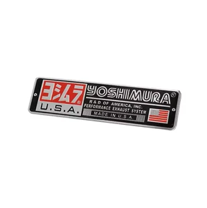 1 x Yoshimura 3D hitzebeständiger Metall Auspuff Abzeichen Aufkleber Grafik Abziehbild - Bild 1 von 1
