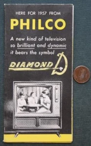 1957 Philco Diamond D Televisions Illustrated Brochure VINTAGE TV Consoles Here- - Picture 1 of 1