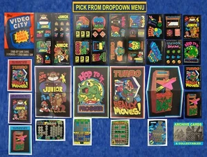 1983 Topps Video City Sega/Nintendo Trading Card Sticker You Pick - Bild 1 von 25